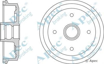 APEC BRAKING drm9158 -  Тормозной барабан